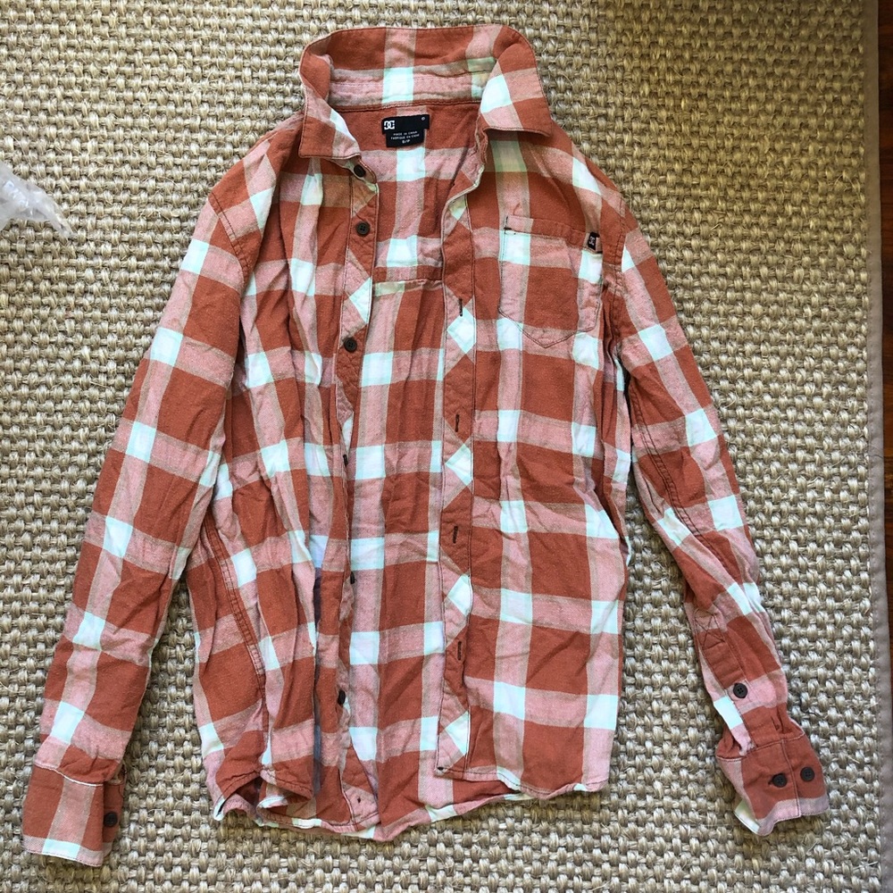 DC Rust Flannel Size S